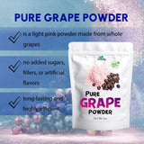 Spoonful of EVADY Grape Seed Extract Powder on a table