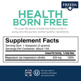 Spoonful of FREEDA Magnesium Citrate Powder