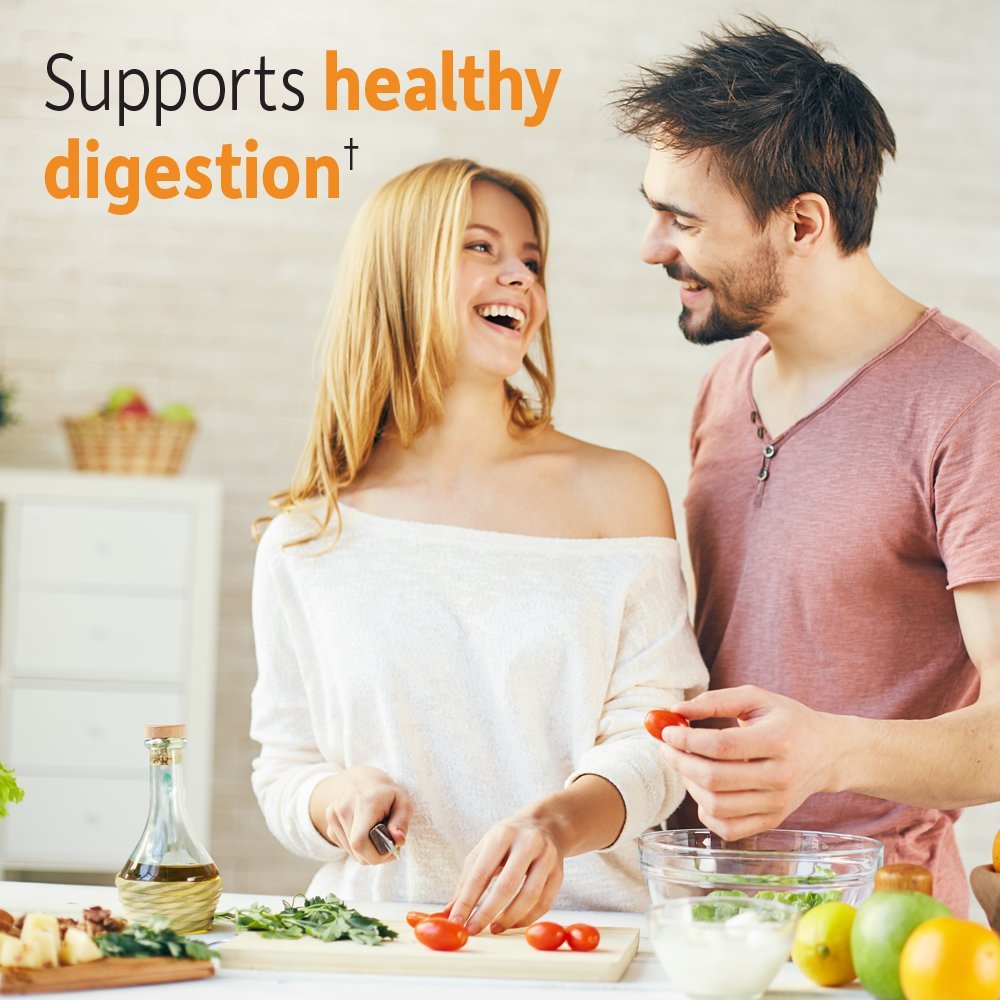 Spoonful of Garden of Life Organic Prebiotic Fiber Powder on a table