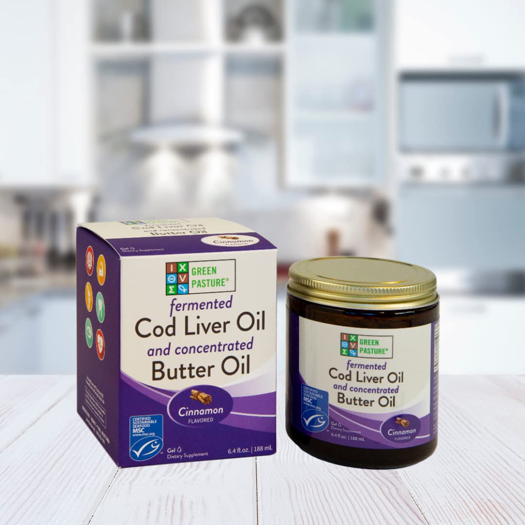 Spoonful of Green Pasture Fermented Cod Liver Oil Butter Blend