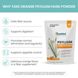 Spoonful of Himalaya Psyllium Husk Powder on a wooden table