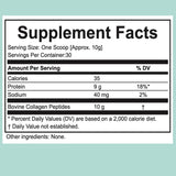 Spoonful of POWERBOOST Collagen Powder 300g on a wooden table