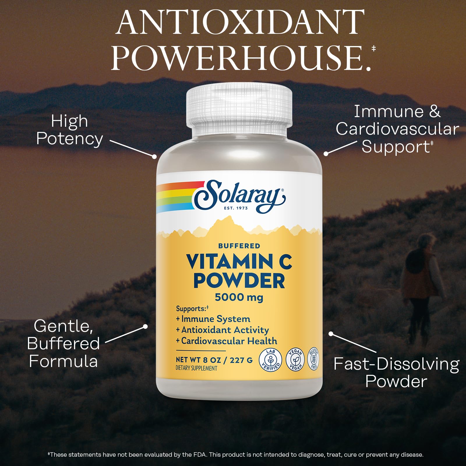 Spoonful of SOLARAY Vitamin C Powder 5000mg
