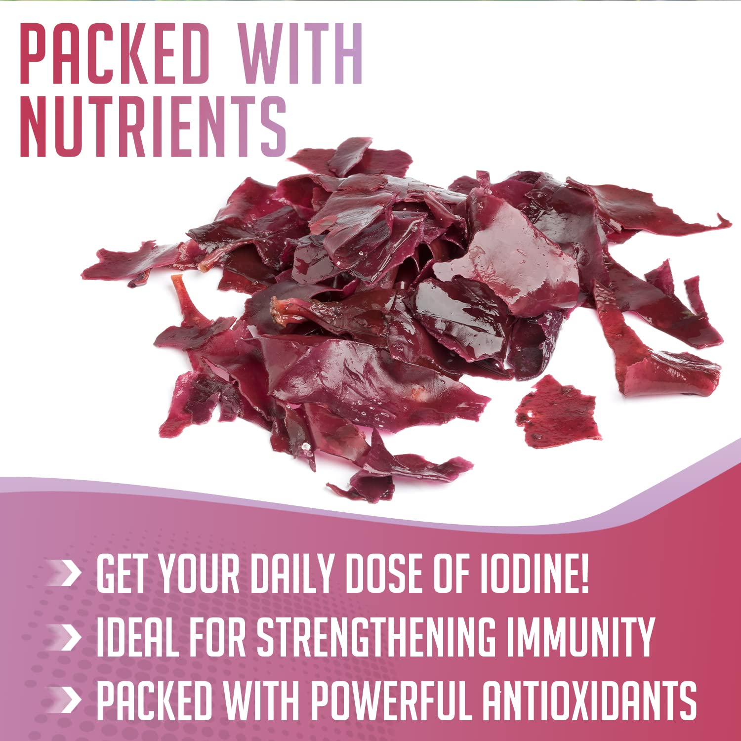 Spoonful of XPRS Nutra Dulse Powder on a wooden table