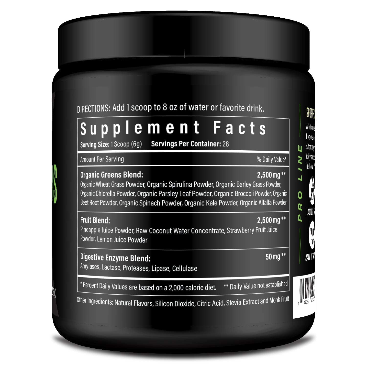 Sport Formula 99 Blended Vitamin & Mineral Supplement back view