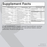 Sports Research Advanced Multivitamin ingredients list close-up