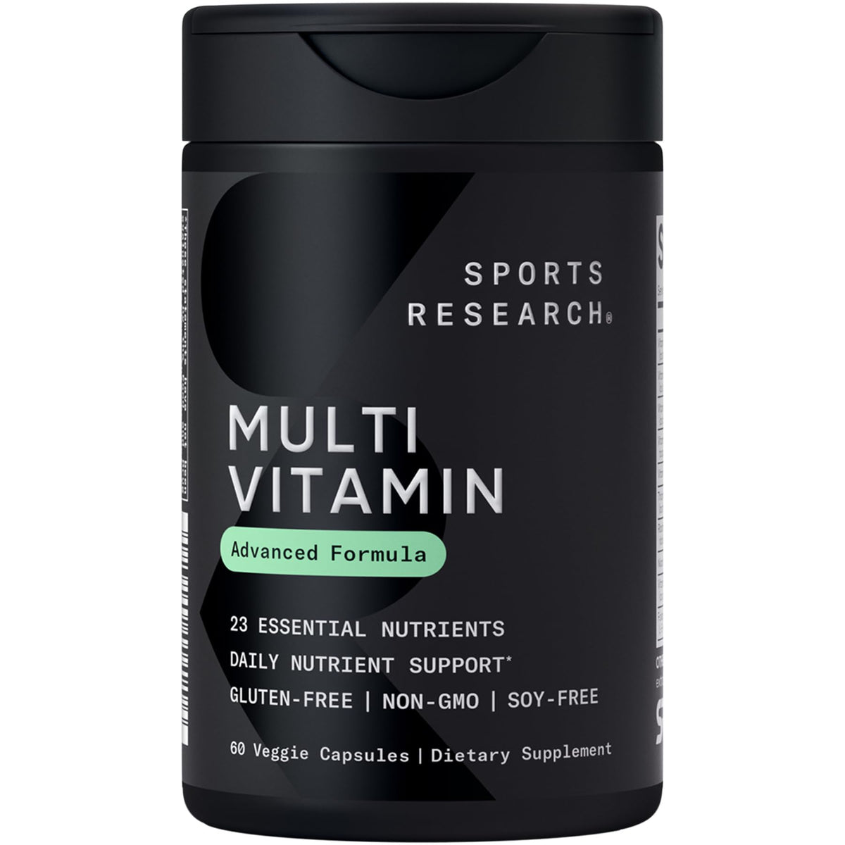Sports Research Advanced Multivitamin veggie capsules front view