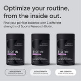 Sports Research Biotin 5000 mcg Vegan Capsules back view