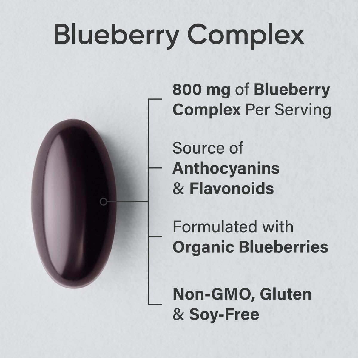 Sports Research Blueberry Fruit Complex softgel capsules back view