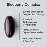 Sports Research Blueberry Fruit Complex softgel capsules back view