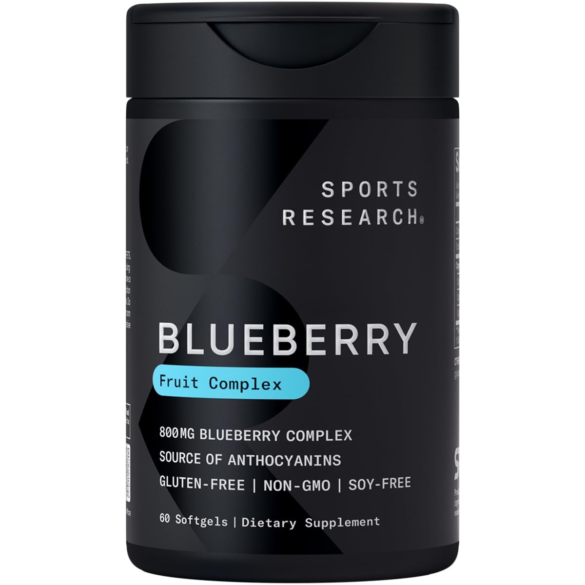 Sports Research Blueberry Fruit Complex softgel capsules front view