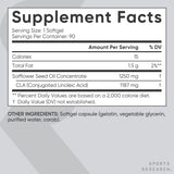 Sports Research CLA Softgels 1250mg close-up of capsules