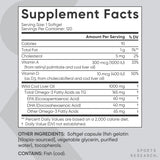 Sports Research Cod Liver Oil Softgels displayed on a wooden table