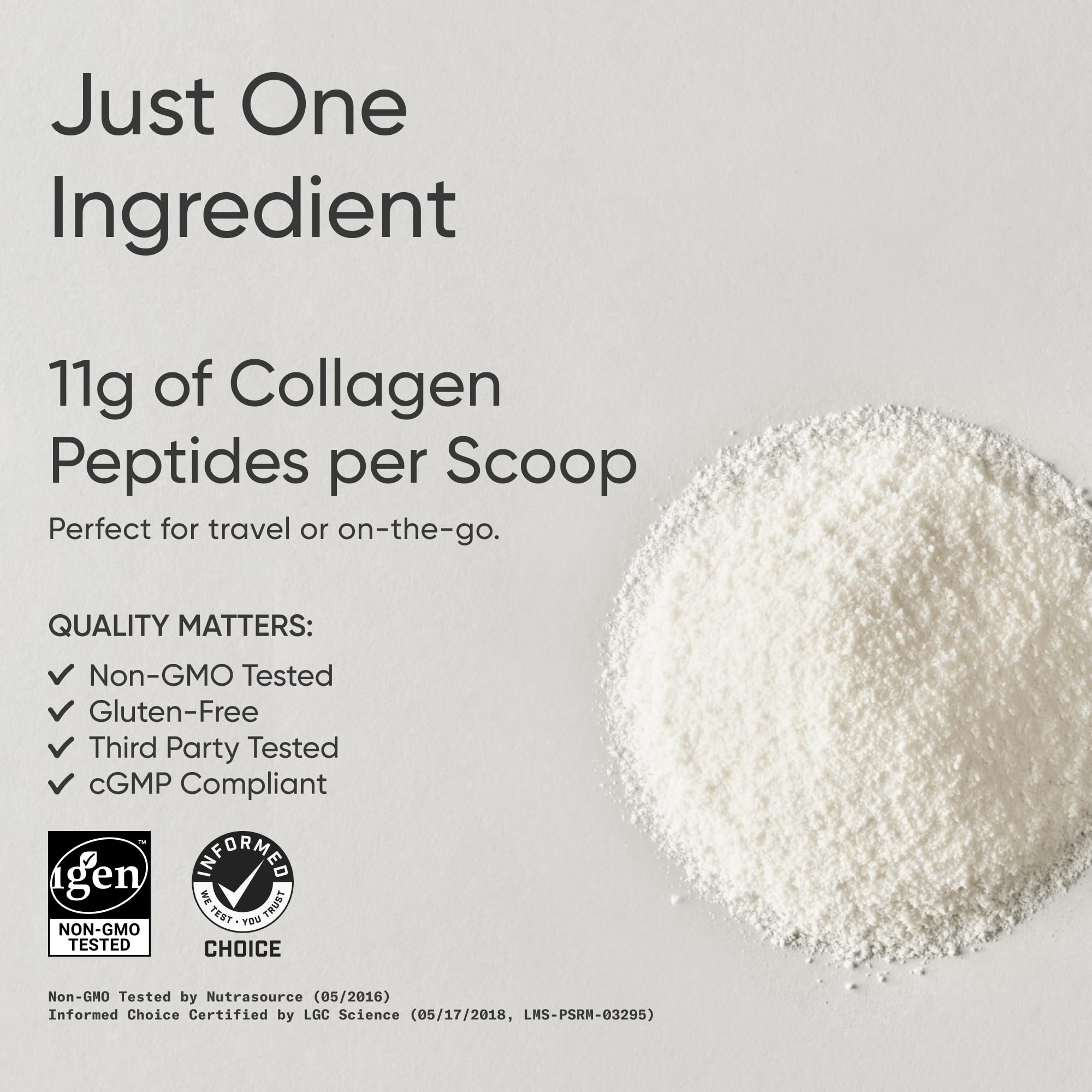 Sports Research Collagen Peptides Powder 313g packaging