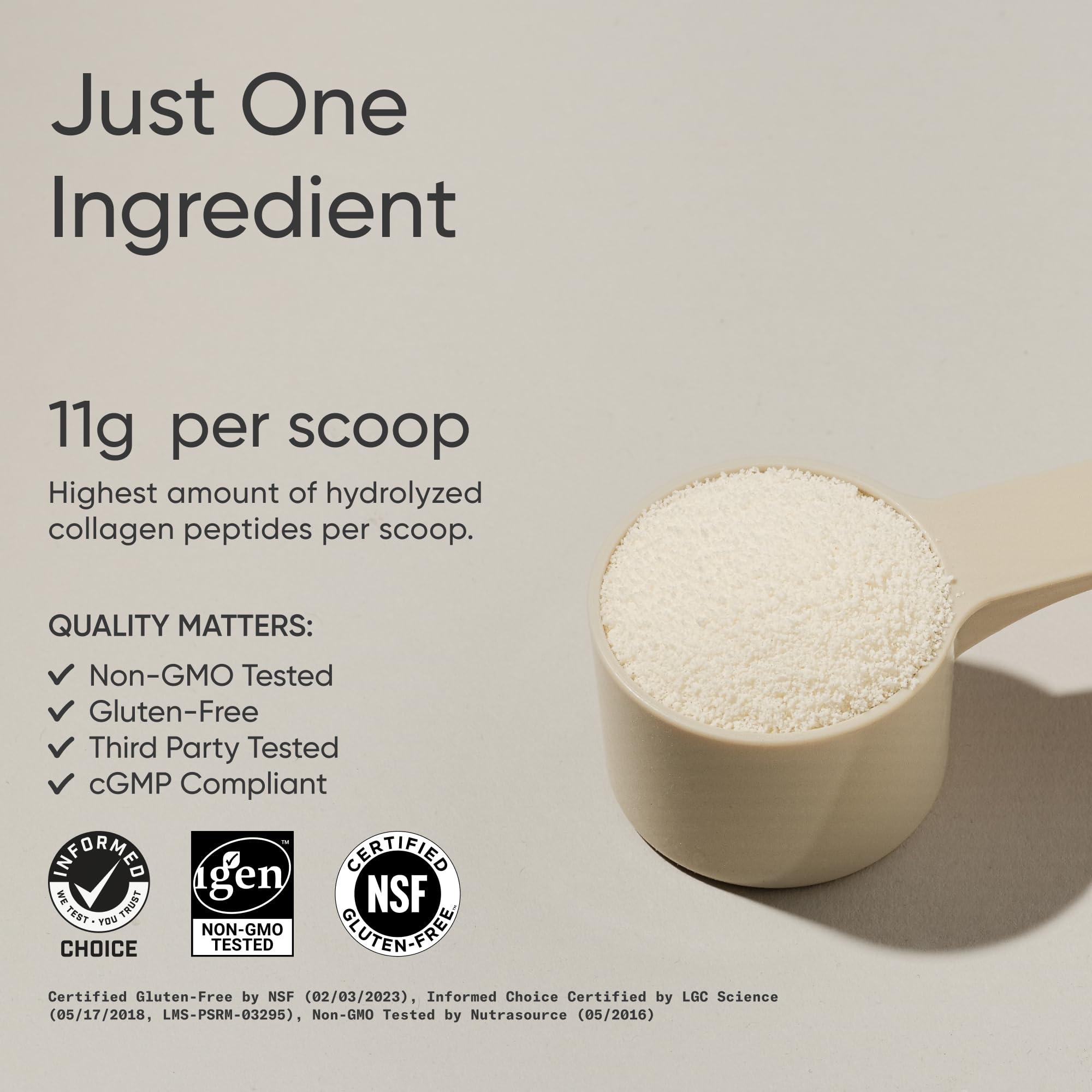 Sports Research Collagen Peptides Powder 454g packaging