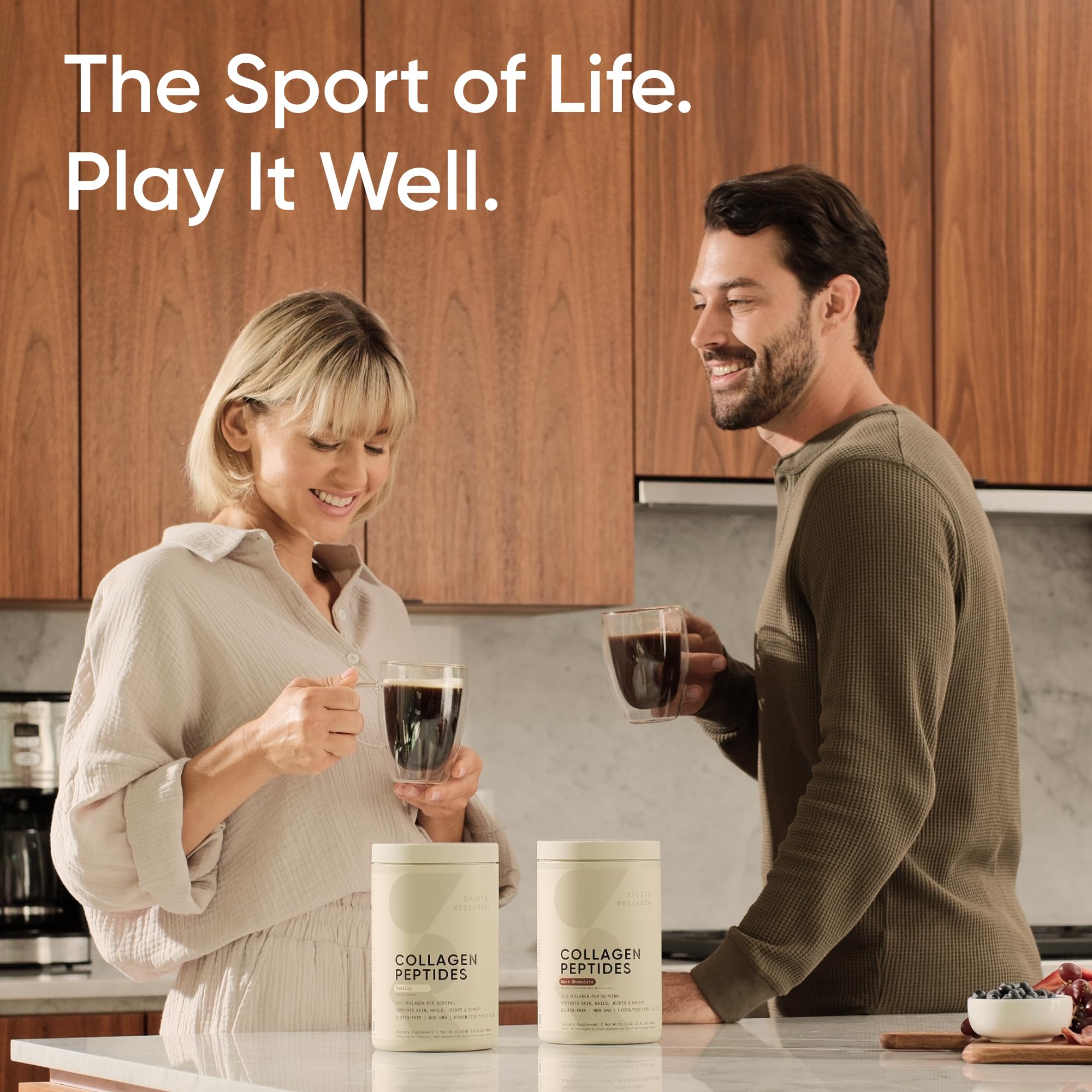 Sports Research Collagen Peptides Powder serving suggestion