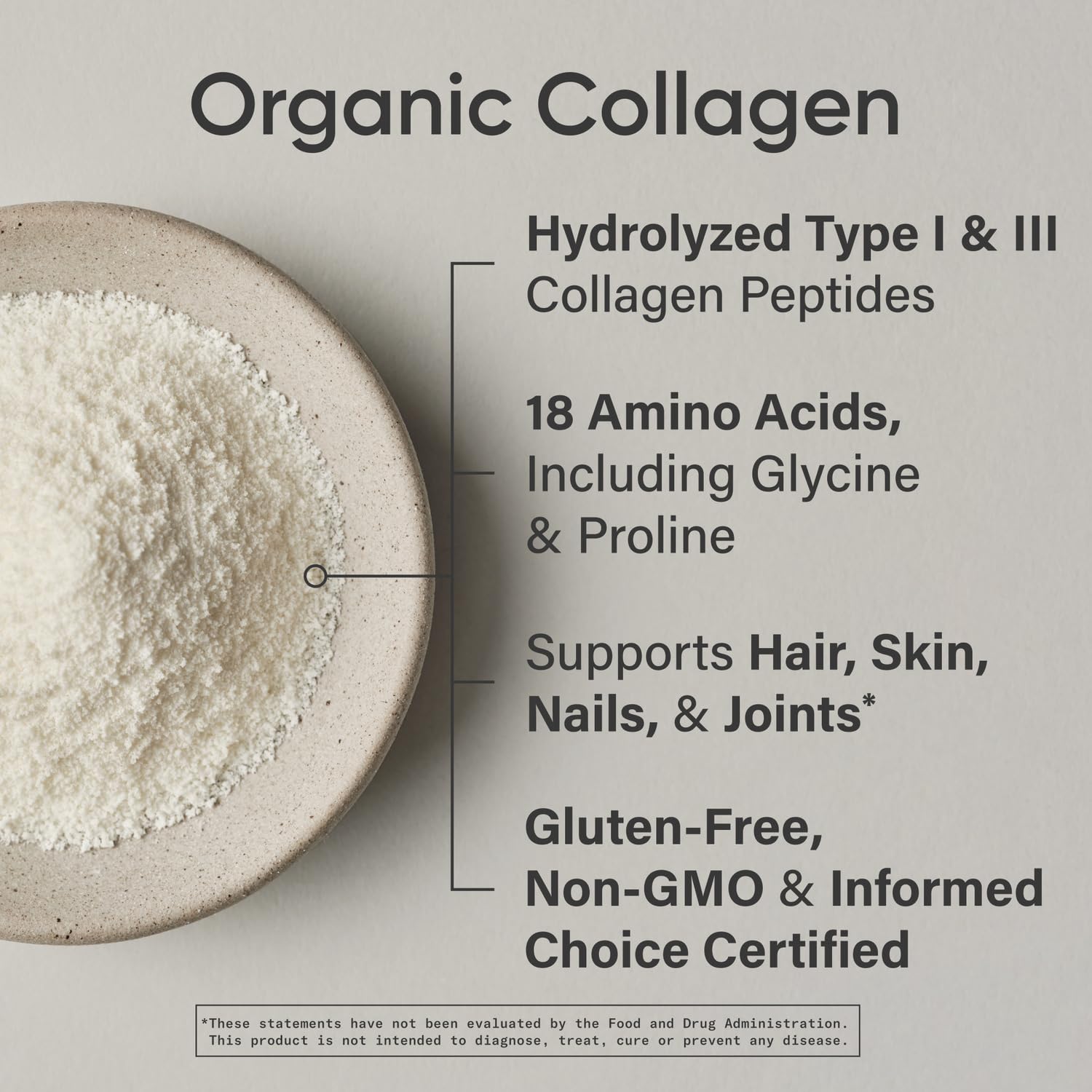 Sports Research Collagen Peptides Powder unflavoured powder scoop