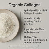 Sports Research Collagen Peptides Powder unflavoured powder scoop