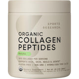Sports Research Collagen Peptides with Matcha front view packaging