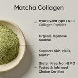 Sports Research Collagen Peptides with Matcha ingredients list