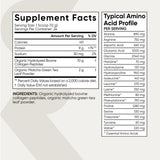 Sports Research Collagen Peptides with Matcha nutritional information