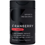 Sports Research Cranberry Concentrate 500mg Softgels front view
