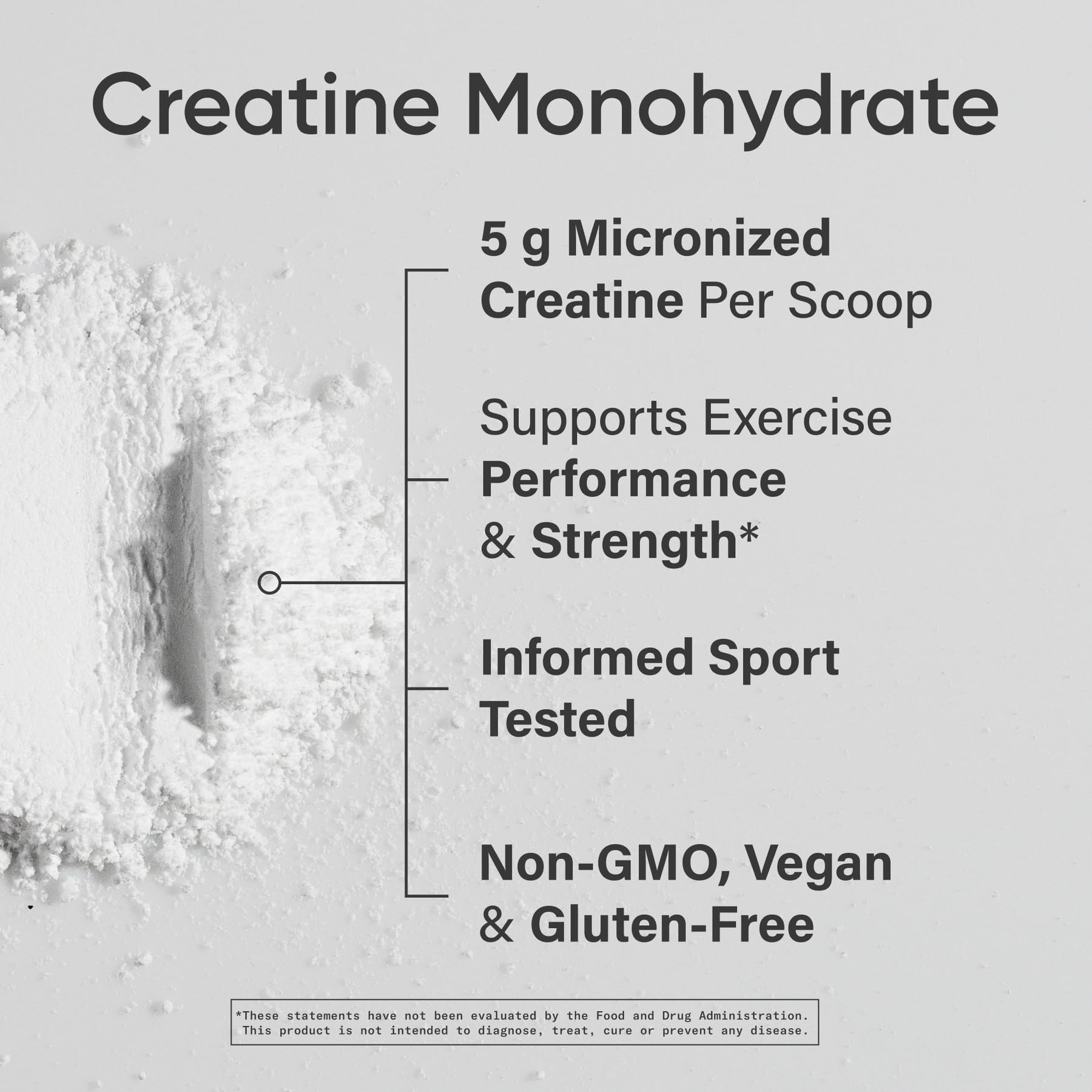 Sports Research Creatine Monohydrate 1148g side view
