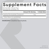 Sports Research Creatine Monohydrate 450g in a shaker