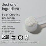 Sports Research Creatine Monohydrate 450g side view