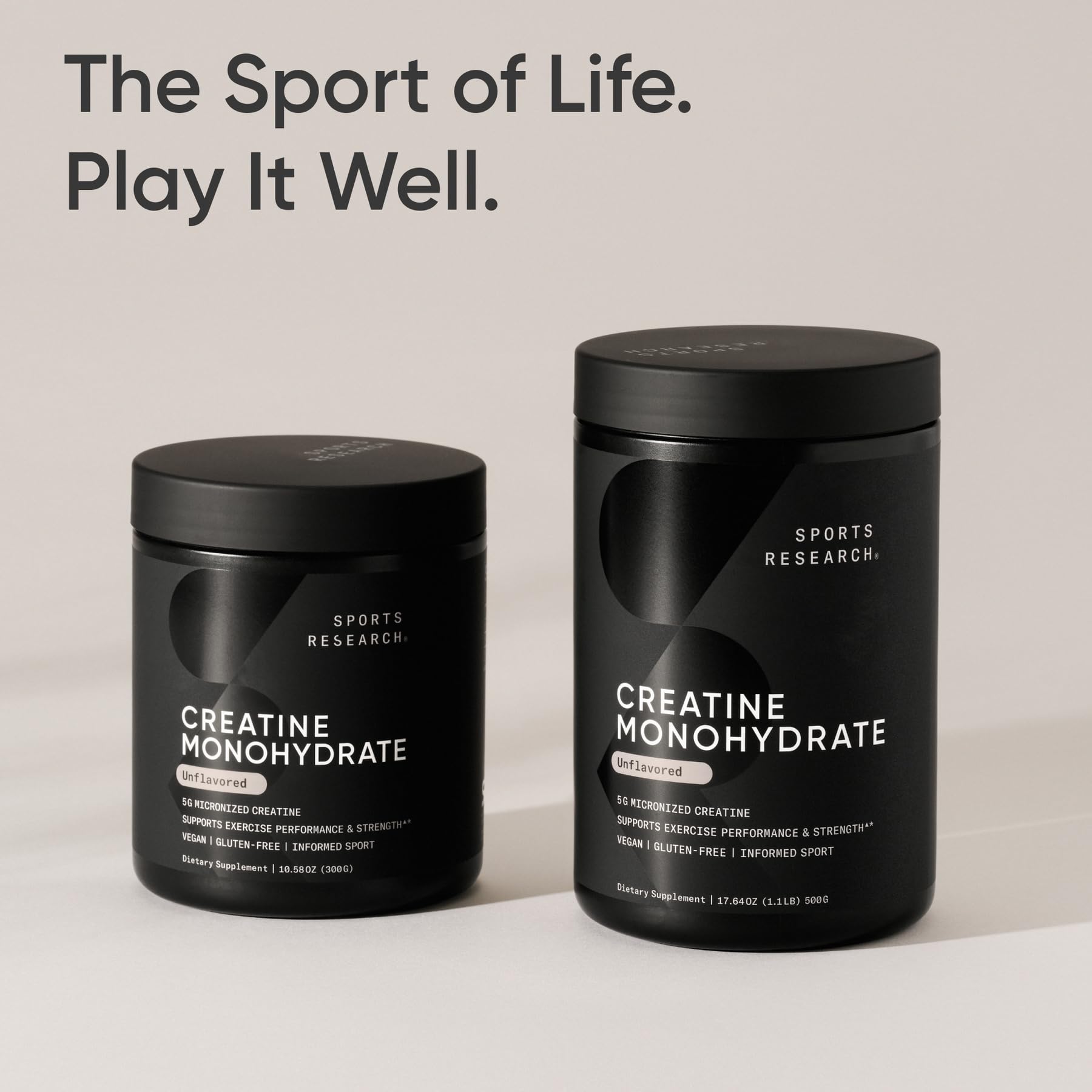 Sports Research Creatine Monohydrate Powder 300g ingredients list