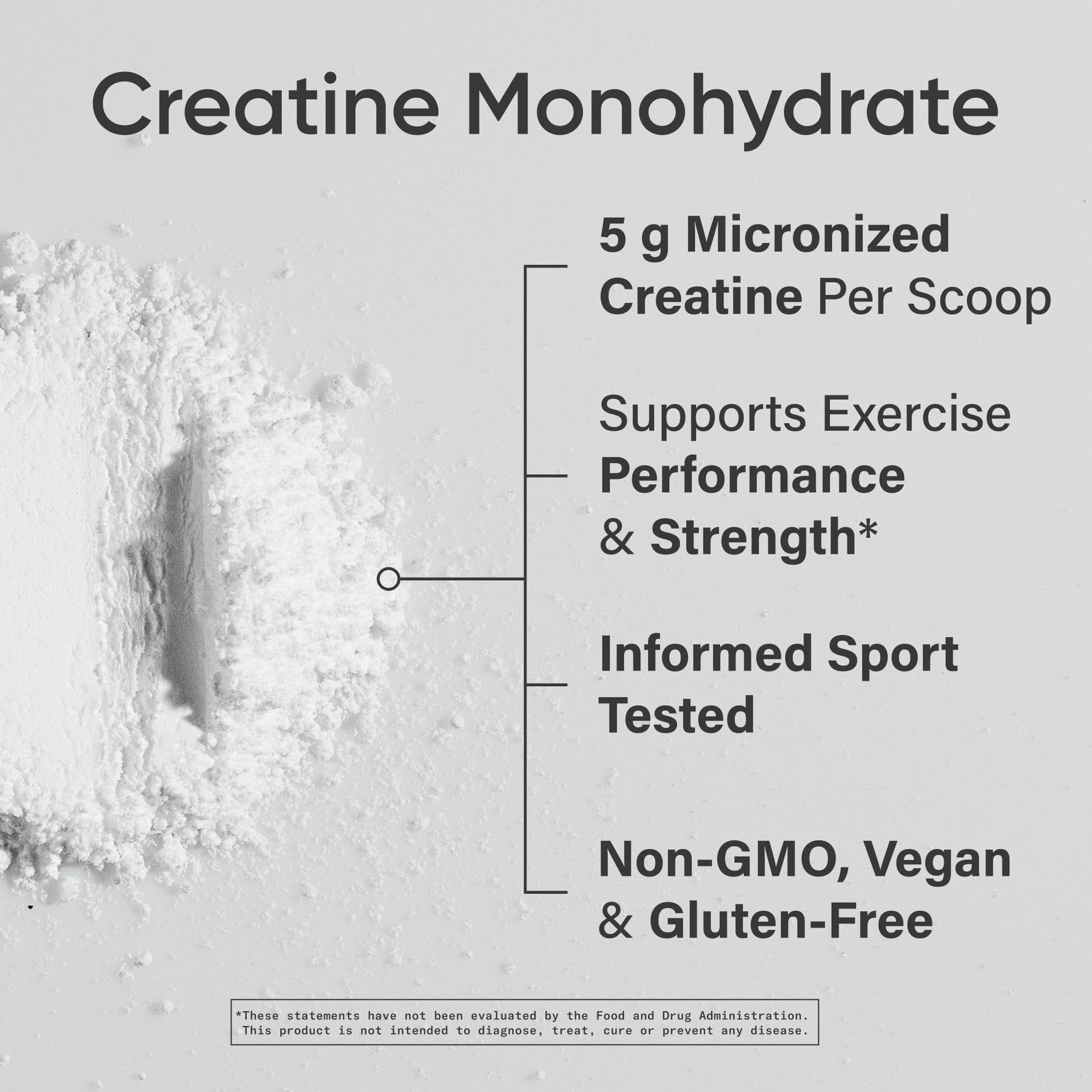 Sports Research Creatine Monohydrate Powder 300g mixed in a glass