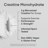 Sports Research Creatine Monohydrate Powder 599g mixed in a shake