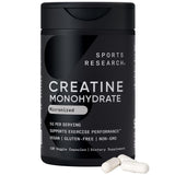 Sports Research Creatine Monohydrate Powder 5g Capsules front view