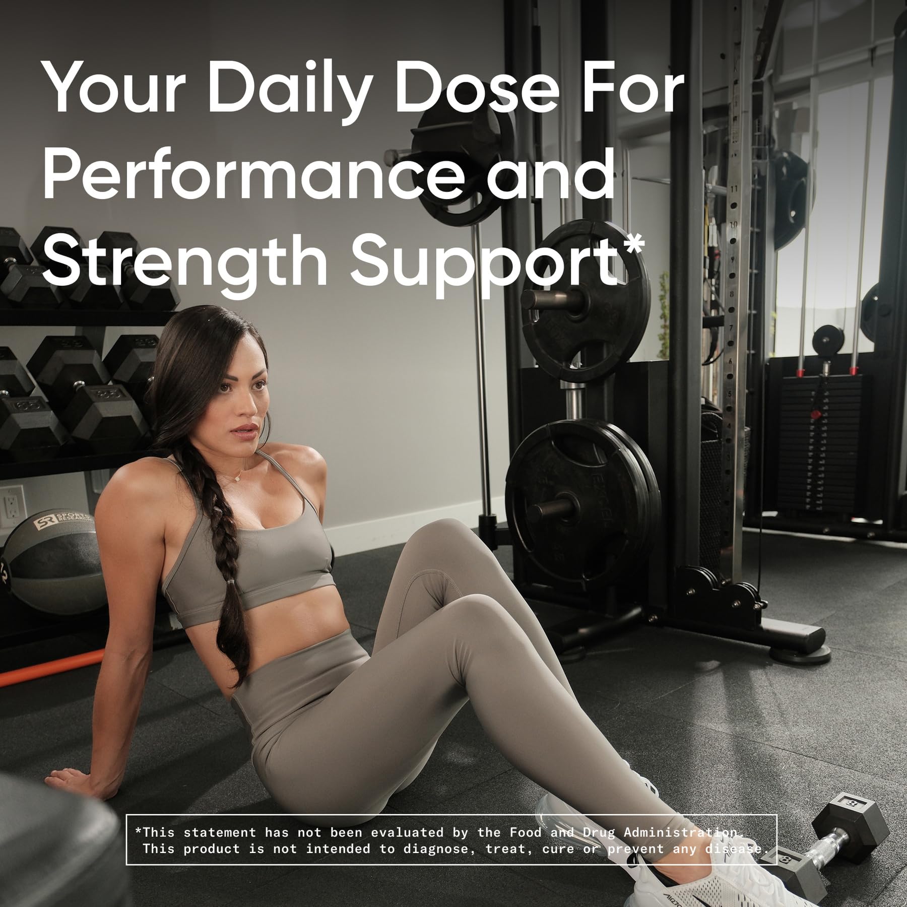 Sports Research Creatine Monohydrate Powder 5g Capsules lifestyle scene