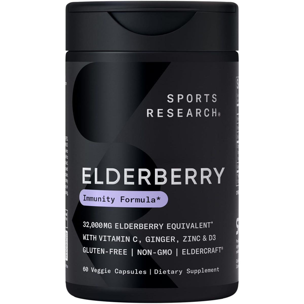 Sports Research Elderberry Capsules 5-IN-1 Formula front view