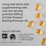 Sports Research Evening Primrose Oil 1300mg mini softgels with measuring spoon