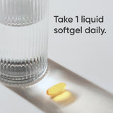 Sports Research Flaxseed Oil Softgels close-up of softgel