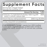 Sports Research Folic Acid B9 Supplement 1000 mcg ingredients list