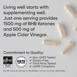 Sports Research Keto+ with Apple Cider Vinegar capsules on a table