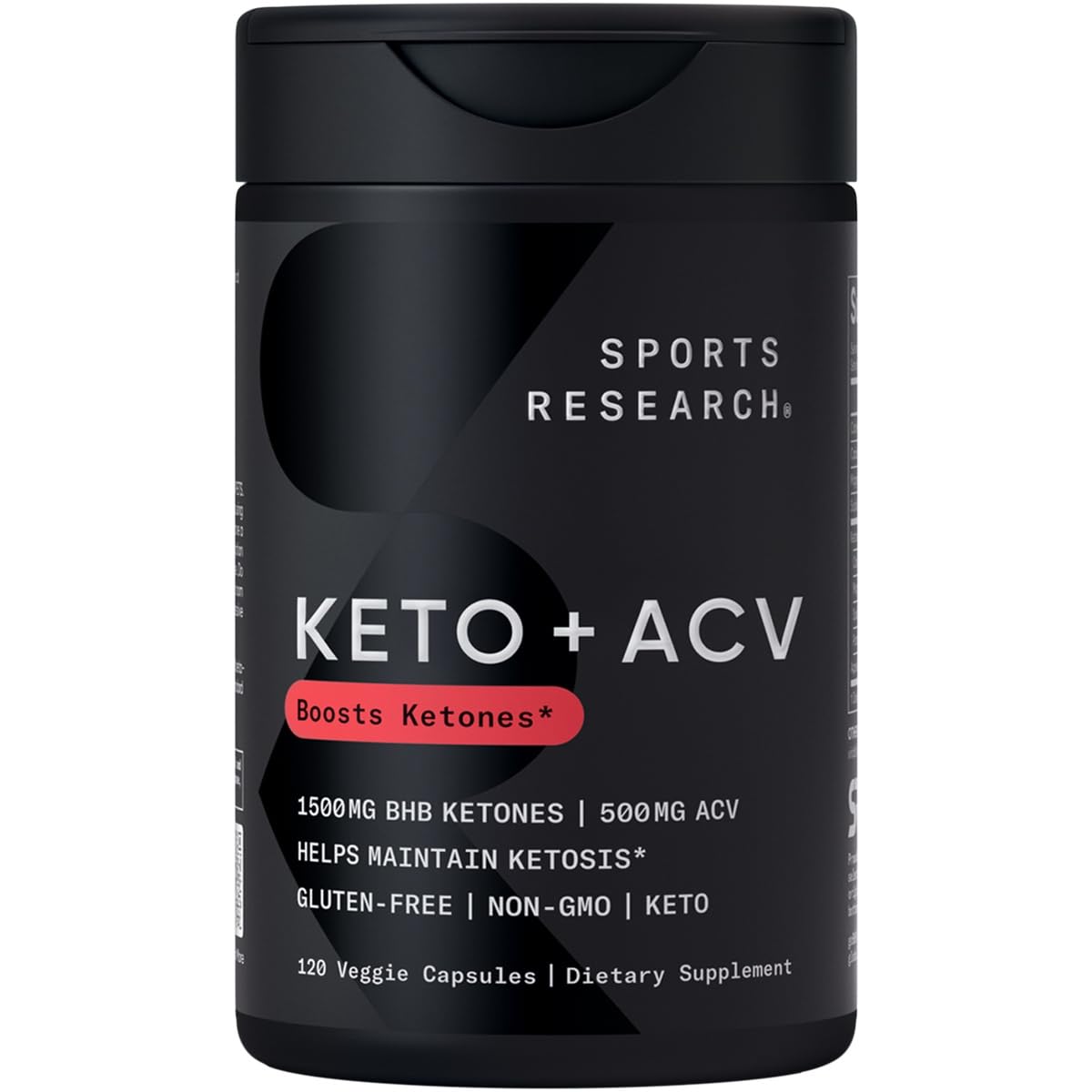 Sports Research Keto+ with Apple Cider Vinegar front view