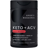 Sports Research Keto+ with Apple Cider Vinegar front view