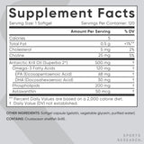 Sports Research Krill Oil 500mg Softgels with measuring spoon