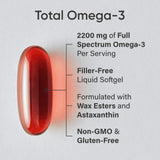 Sports Research Krill Oil Omega-3 Supplement softgel side view