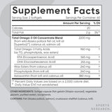 Sports Research Krill Oil Omega-3 Supplement softgels on a wooden table