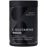 Sports Research L-Glutamine Powder 590g front view