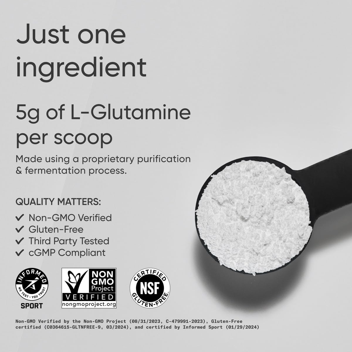 Sports Research L-Glutamine Powder 590g packaging