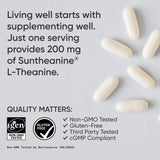 Sports Research L-Theanine 200mg Softgels packaging