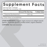 Sports Research L-Theanine softgel in hand