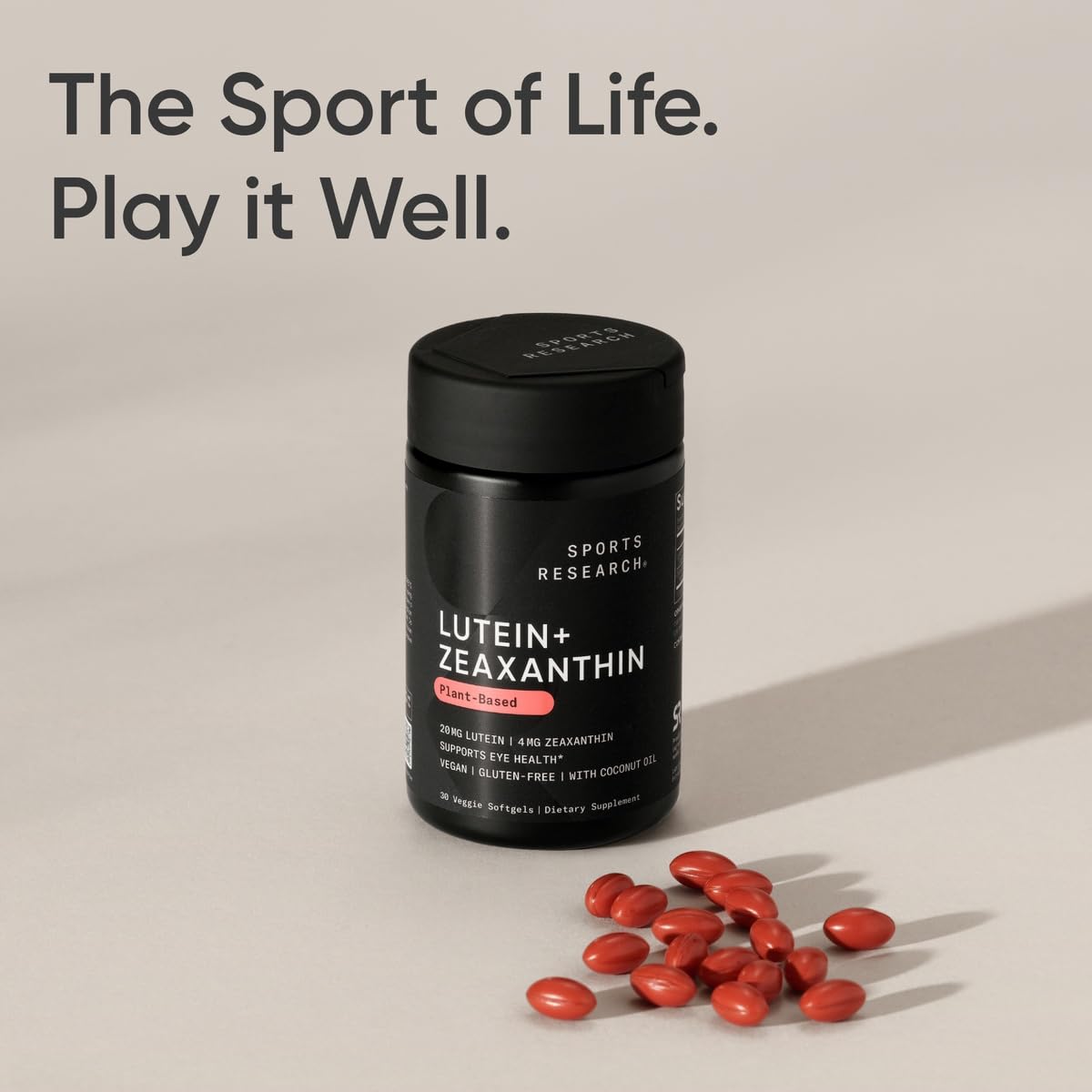 Sports Research Lutein + Zeaxanthin product packaging