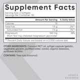 Sports Research Magnesium Glycinate 160mg vegan capsules on a wooden table